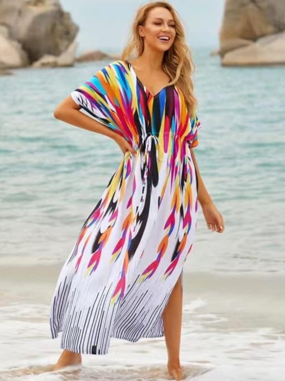 Dress / Swimsuit Cover Up / Kaftan One Size Fits Most
